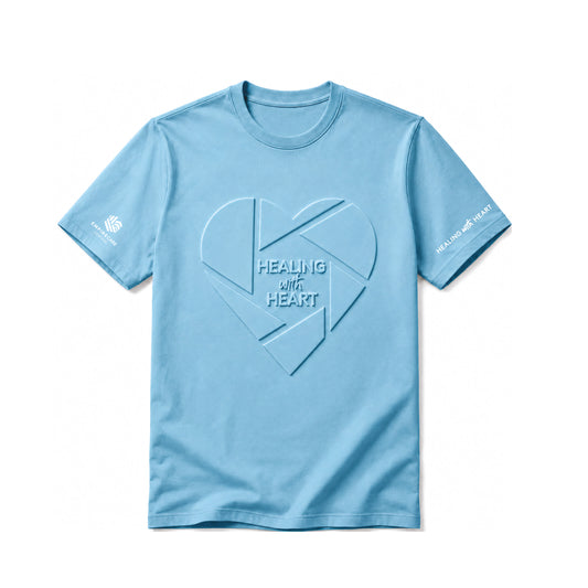 Coming soon: Empire Healing with Heart Tee (Blue)